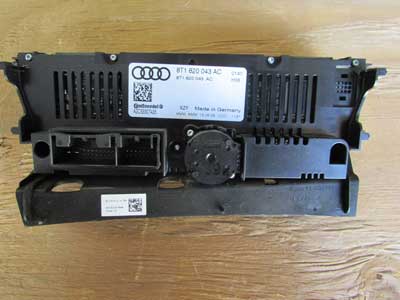 Audi OEM A4 B8 Climate Controller AC Heater Temperature Control Unit Display Panel 8T1820043AC 08 09 10 11 12 13 S5 A5 Q53